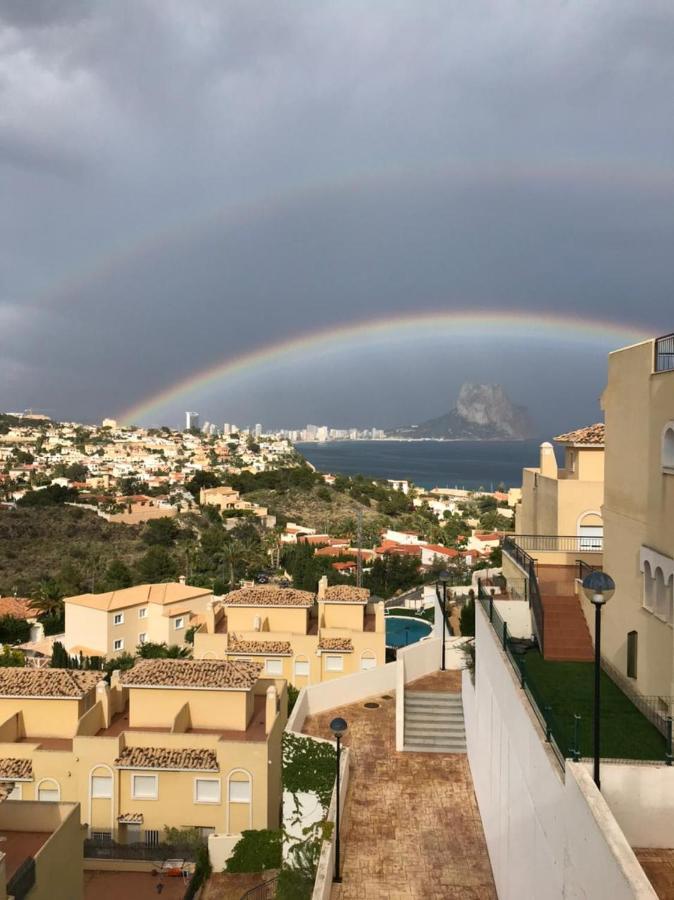 Chalet Adosado Con Vistas Al Mar Calpe Esterno foto