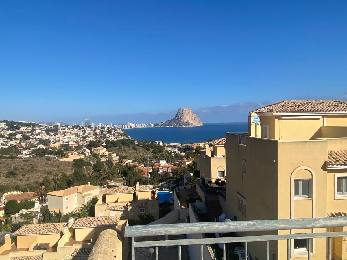 Chalet Adosado Con Vistas Al Mar Calpe Esterno foto