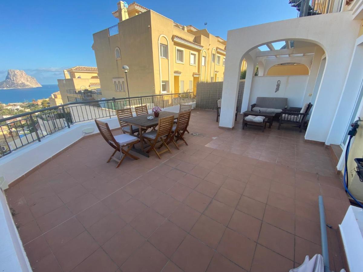 Chalet Adosado Con Vistas Al Mar Calpe Esterno foto