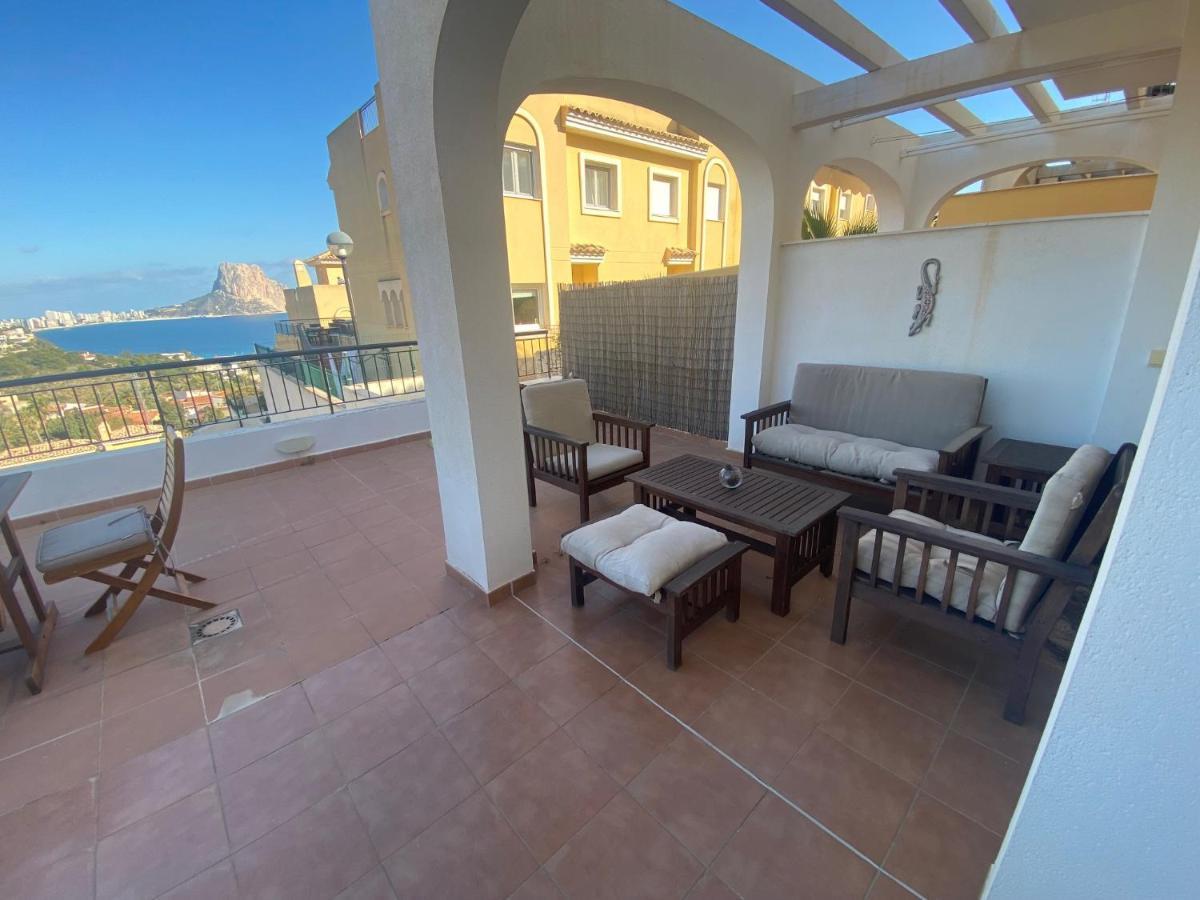 Chalet Adosado Con Vistas Al Mar Calpe Esterno foto